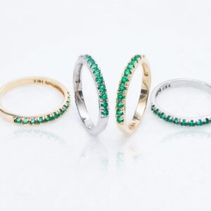 Anillo en oro 18k y Esmeralda Colombiana AN53