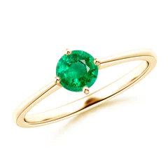 Anillo en oro de 18k y Esmeralda Colombiana AN11