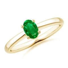 Anillo en Oro  de 18k y Esmeralda Colombiana AN21