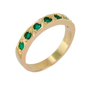 Anillo en oro 18k y Esmeralda Colombiana AN36