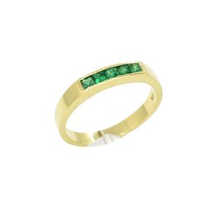 Anillo en oro 18k y Esmeralda Colombiana AN37