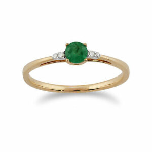 Anillo en Oro 18k y Esmeralda Colombiana Y Diamantes AN41