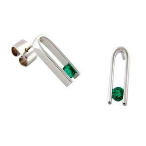 Aretes en Oro 18k y Esmeralda Colombiana AR15