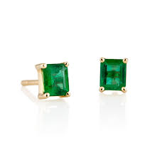 Aretes en oro 18k y Esmeralda Colombiana ART 23