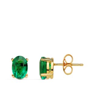 Aretes en oro 18k y Esmeralda Colombiana ART25