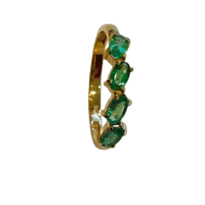 Anillo en Oro 18k con Esmeraldas AN020