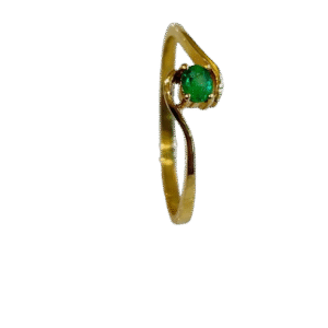 Anillo en Oro 18k con Esmeralda AN037