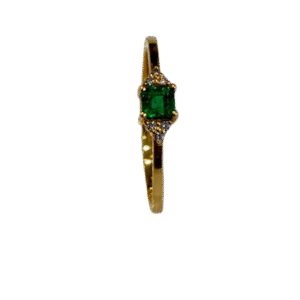 Anillo en Oro 18k con Esmeralda AN050