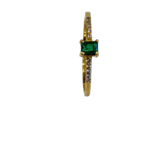 Anillo en Oro 18k con Esmeralda y Diamantes AN52